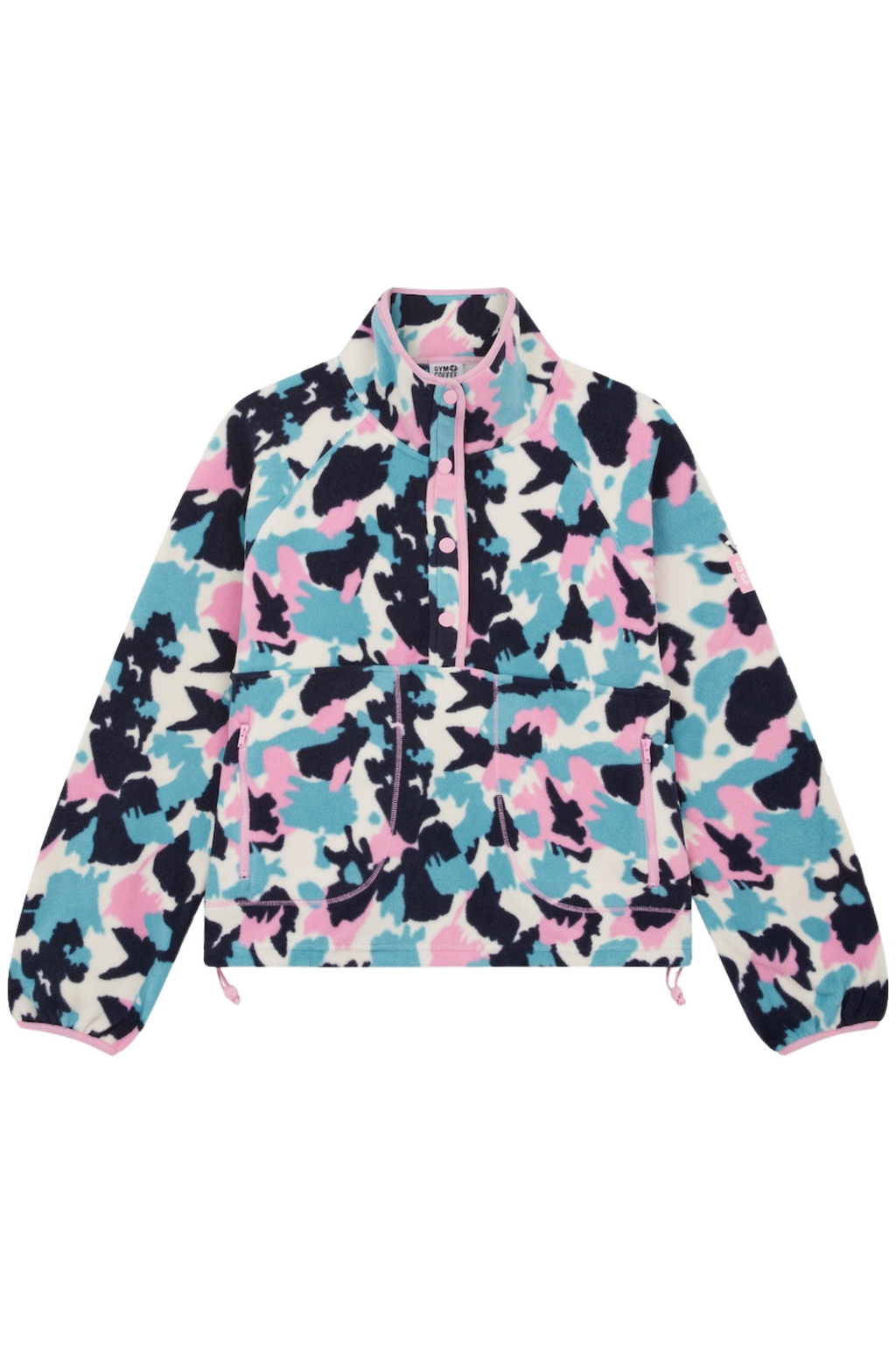 Gym+Coffee Snap Polar Fleece Light Pop Print