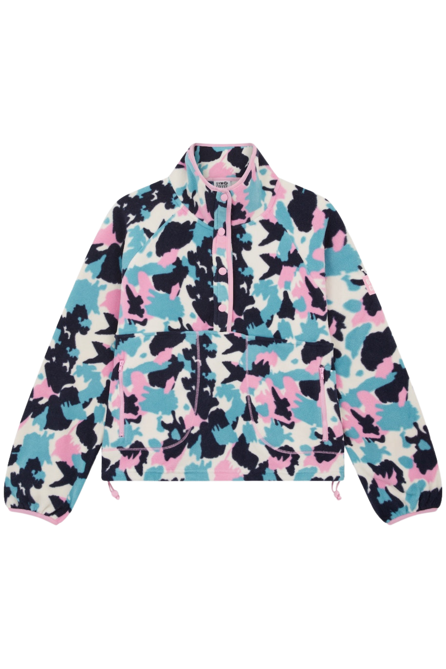 Gym+Coffee Snap Polar Fleece Light Pop Print