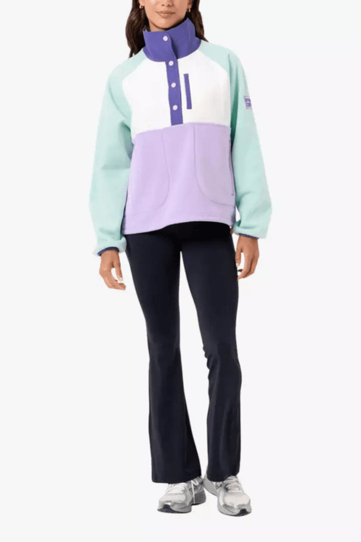 Gym+Coffee Snap Polar Fleece - Lilac - Dotique - Gym+Coffee