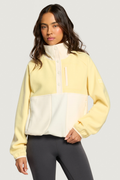 Gym+Coffee Snap Polar Fleece Pale Vanilla
