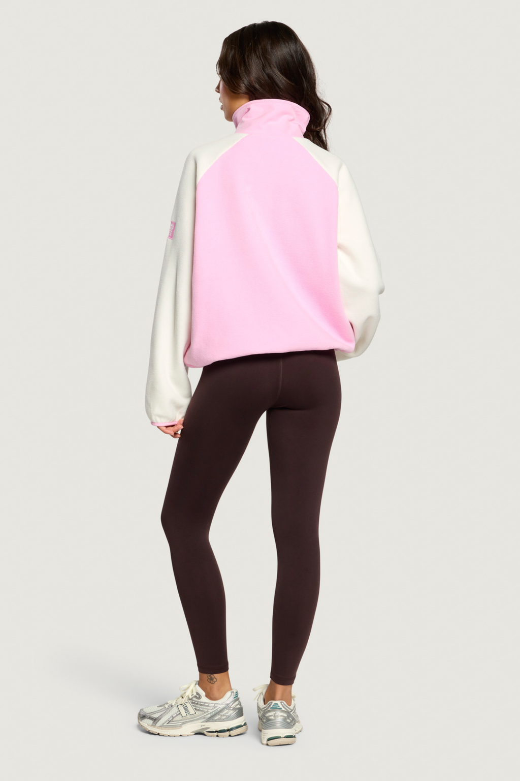 Gym+Coffee Snap Polar Fleece Pink Blossom