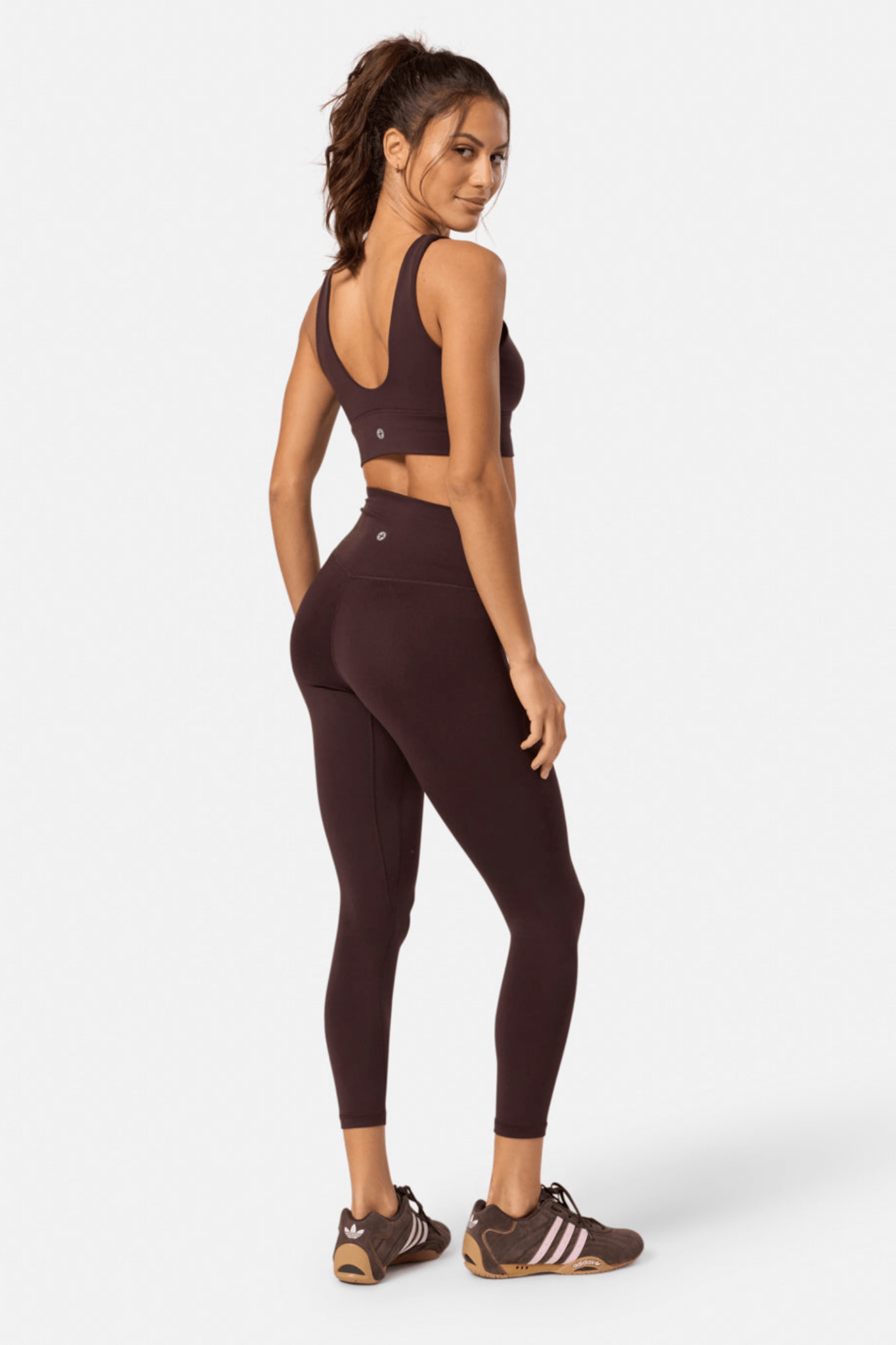 Gym+Coffee Soft Motion Legging 7/8 - Mocha Bean - Dotique - Gym+Coffee