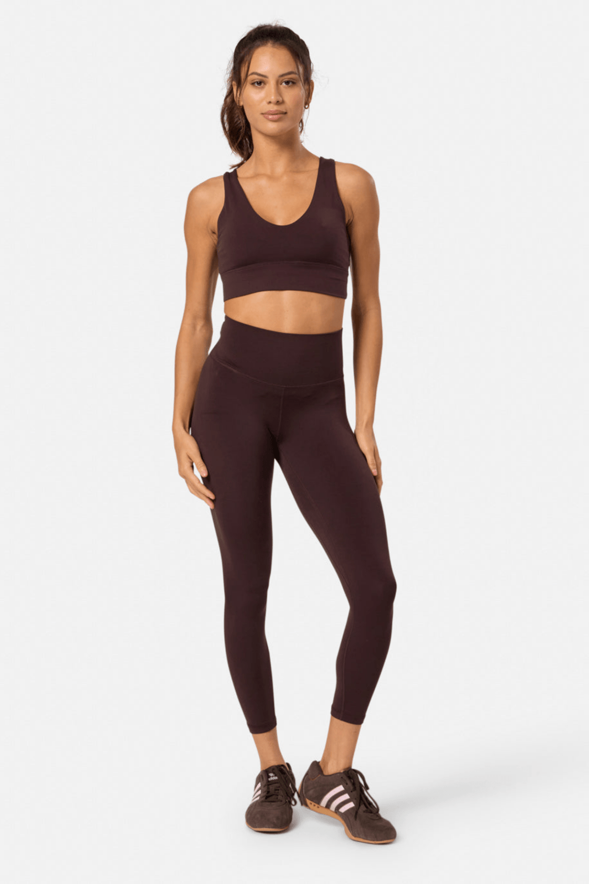 Gym+Coffee Soft Motion Legging 7/8 - Mocha Bean - Dotique - Gym+Coffee
