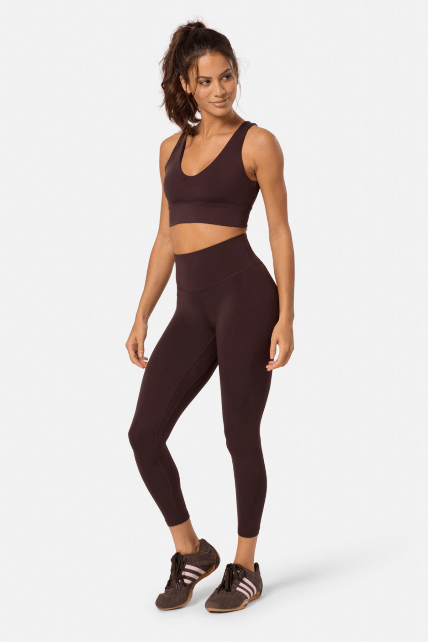 Gym+Coffee Soft Motion Legging 7/8 - Mocha Bean - Dotique - Gym+Coffee