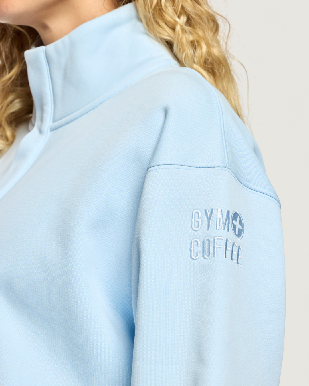 Gym+Coffee Daily Snap Collar Sierra Sweatshirt Glacial Blue