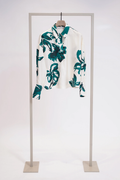 Herzens Hemdkragenbluse - Bottle Green Creamy Silk Blouse 25263-6185-263064-34