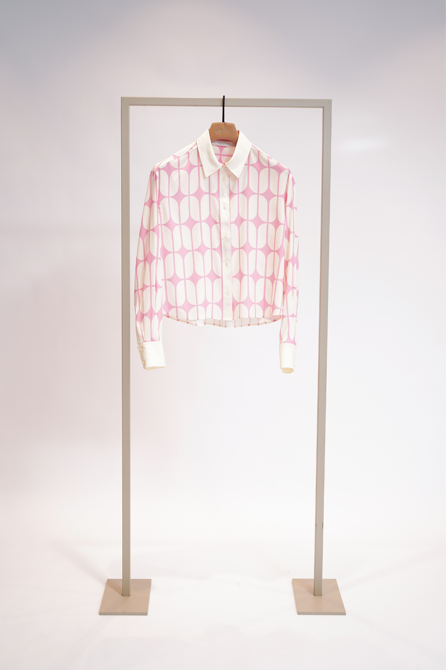 Herzens Silk Blouse - Pink Creamy 25263-6082-263033-36