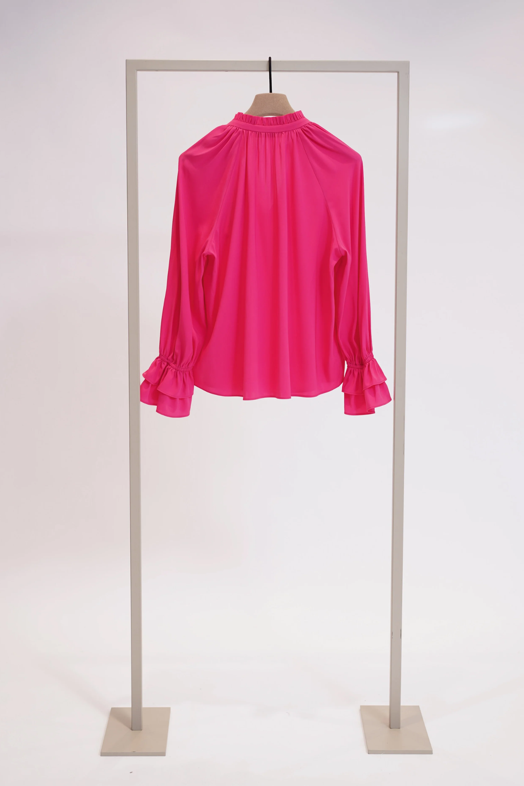 Herzens Tunika Ella Silk Shirt - Pop Pink 25263-6003-493-36