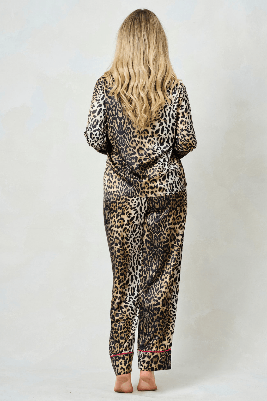 Hope and Ivy 9105S Sindy Satin Print Pyjamas with Matching Fabric Bag - Dotique - Hope and Ivy