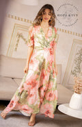 Hope and Ivy Pink Floral Briella Dress Dotique
