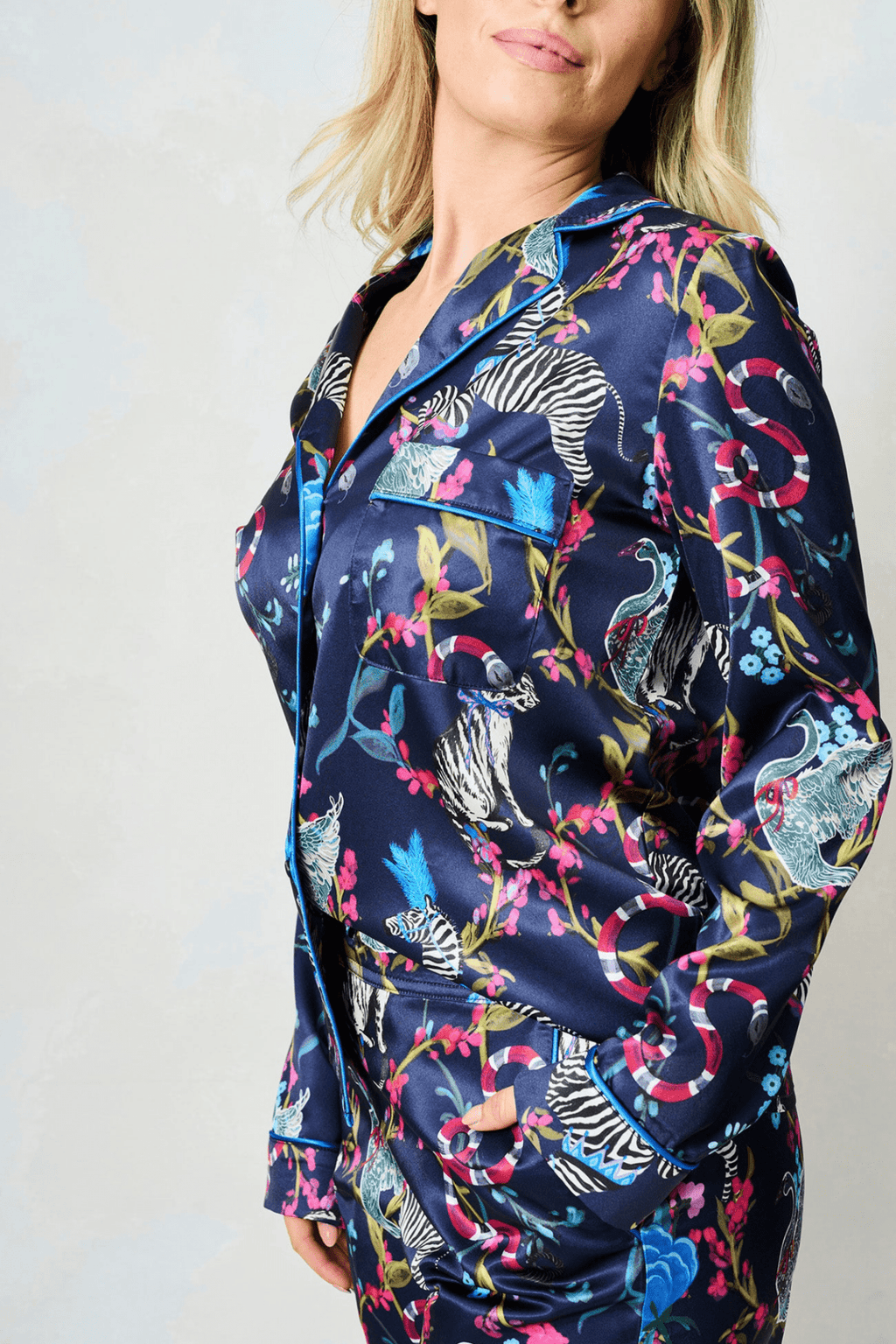 Hope and Ivy The Suzanne Pyjamas Silk Zebra 9105SU - Dotique - Hope and Ivy