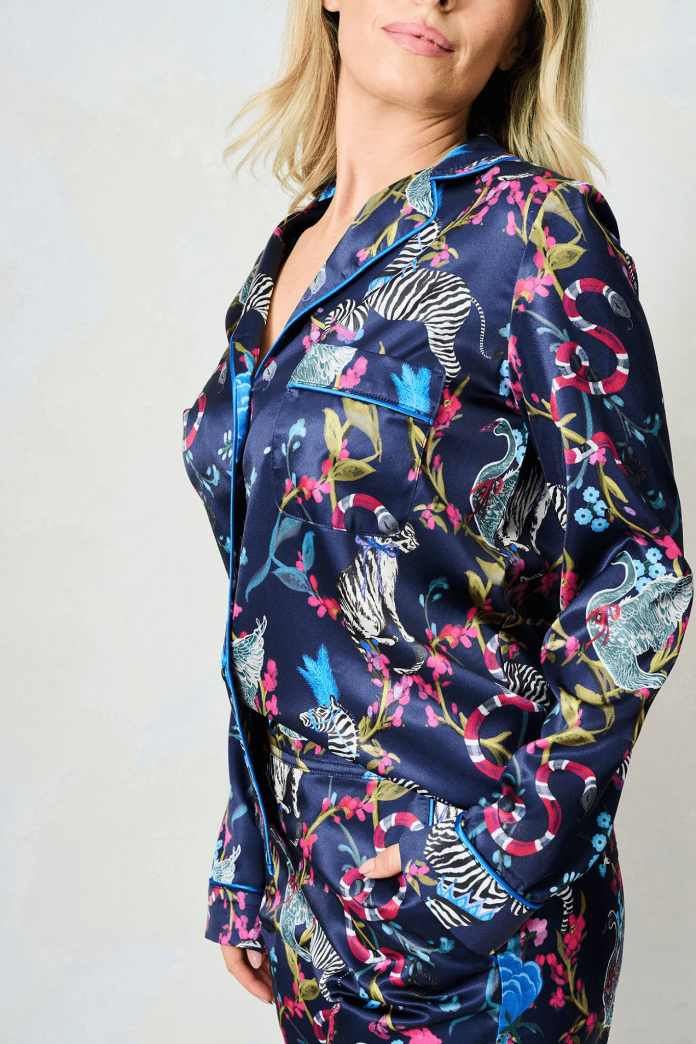 Hope and Ivy The Suzanne Pyjamas Silk Zebra 9105SU - Dotique - Hope and Ivy