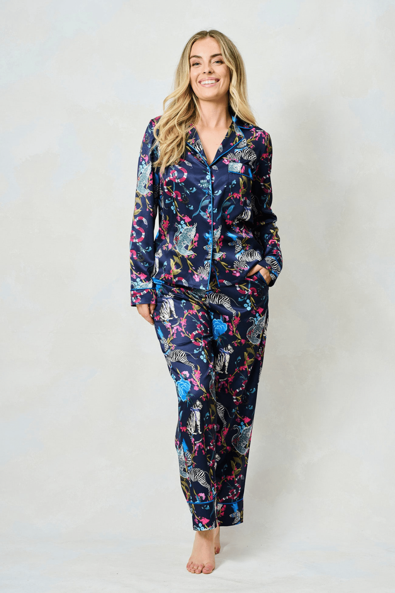Hope and Ivy The Suzanne Pyjamas Silk Zebra 9105SU - Dotique - Hope and Ivy