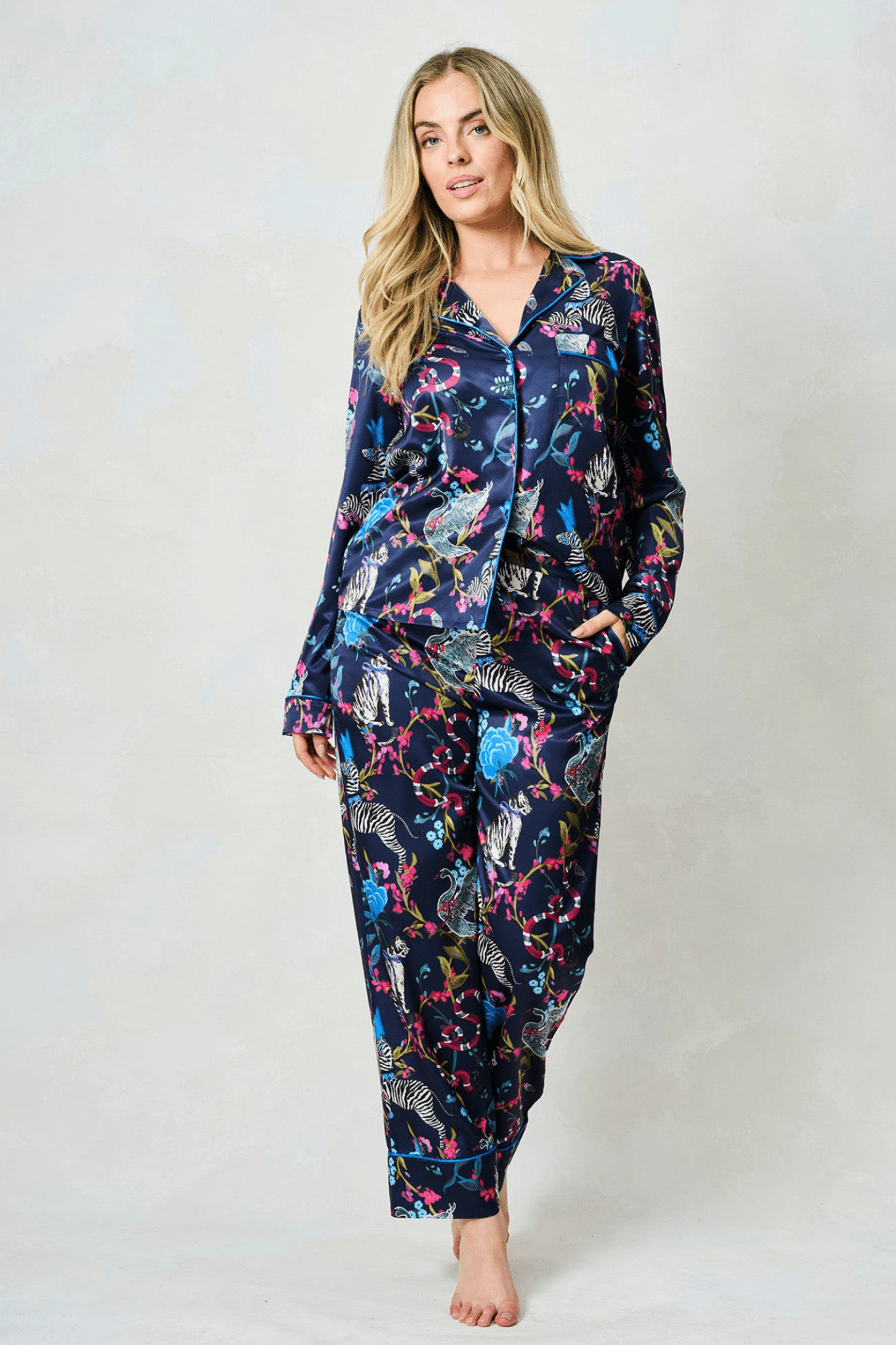Hope and Ivy The Suzanne Pyjamas Silk Zebra 9105SU - Dotique - Hope and Ivy