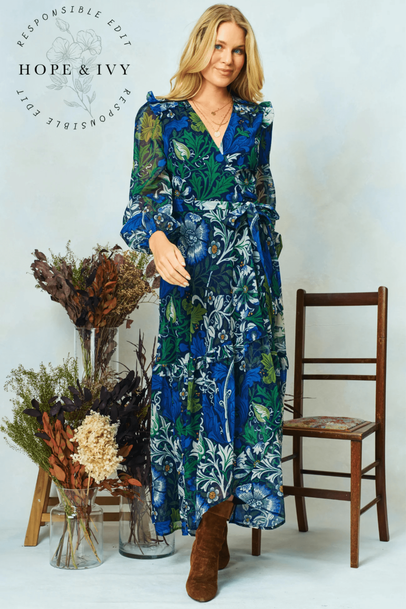 Hope & Ivy Chrysanthemium Dress - Dotique - Hope and Ivy