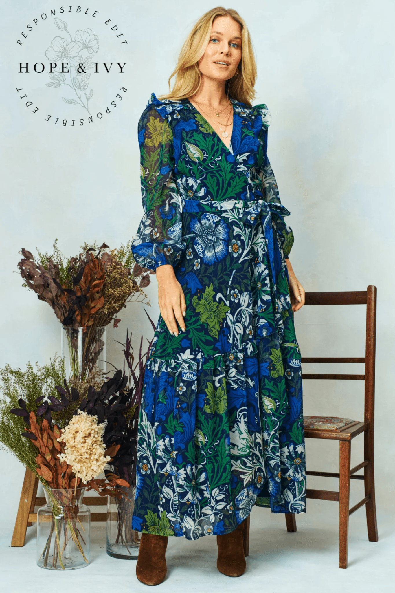 Hope & Ivy Chrysanthemium Dress - Dotique - Hope and Ivy