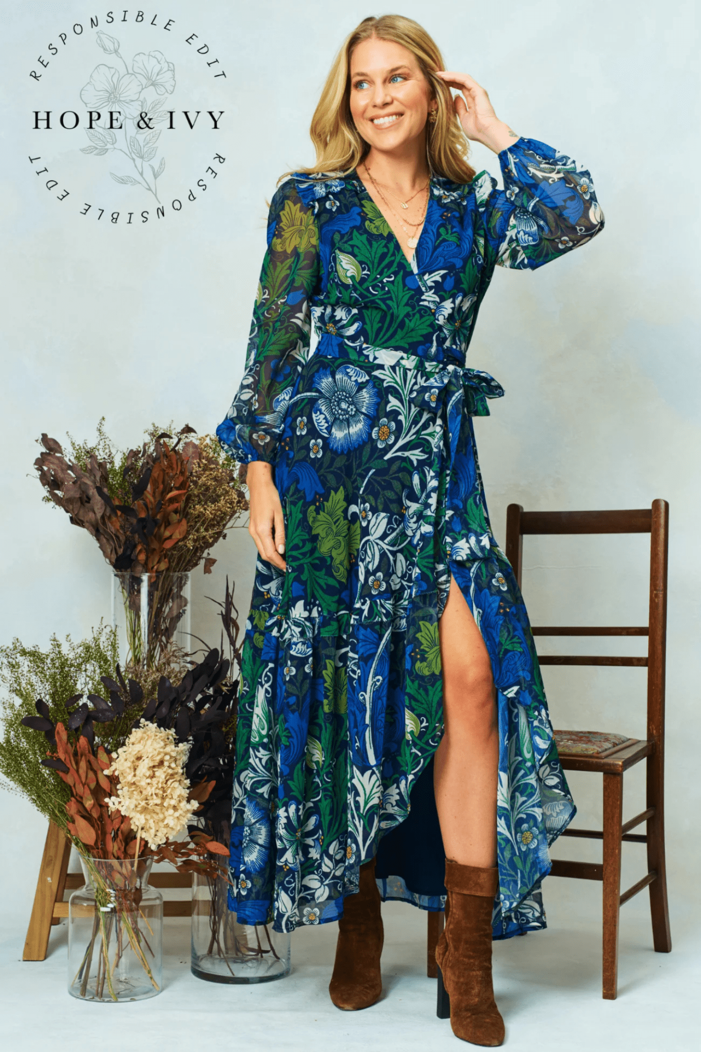 Hope & Ivy Chrysanthemium Dress - Dotique - Hope and Ivy