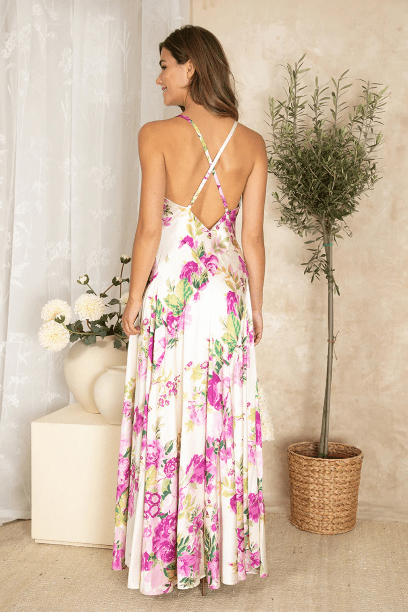 Hope & Ivy Nicola Strappy Sun Dress with Full Skirt - Dotique