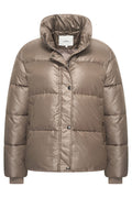 HV Society 0401103752 HVSAdan Dark Taupe Padded Jacket - Dotique - HV Society