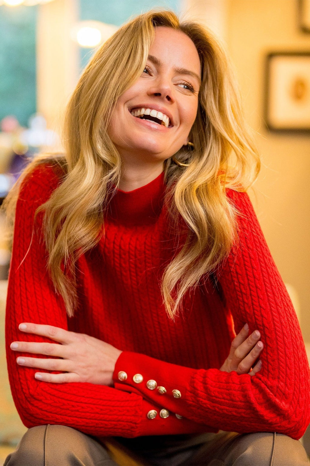 HV Society 0401103753 HVSLia Red Jumper - Dotique - HV Society