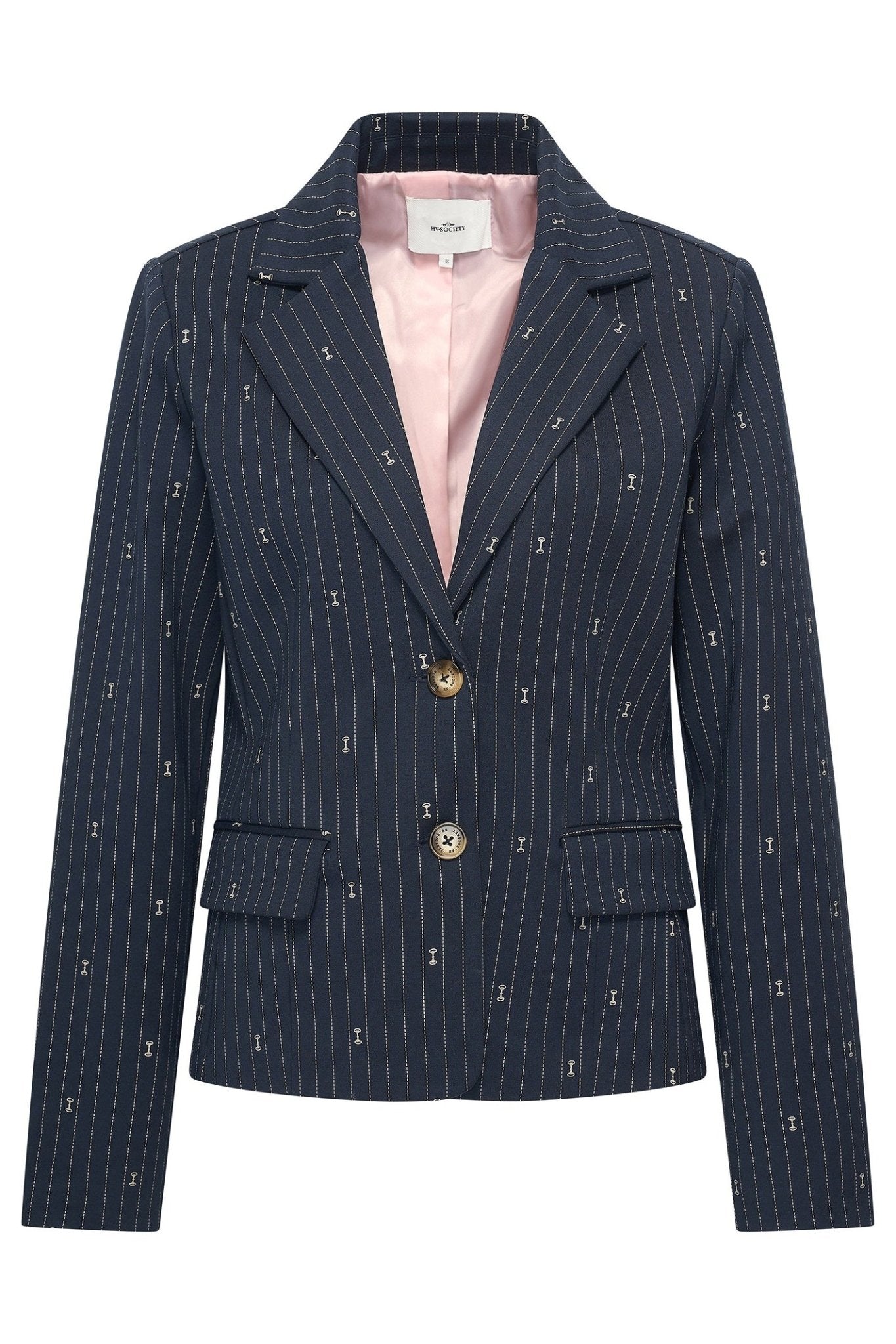 HV Society 0401103773 Rosia Navy Blazer - Dotique - HV Society