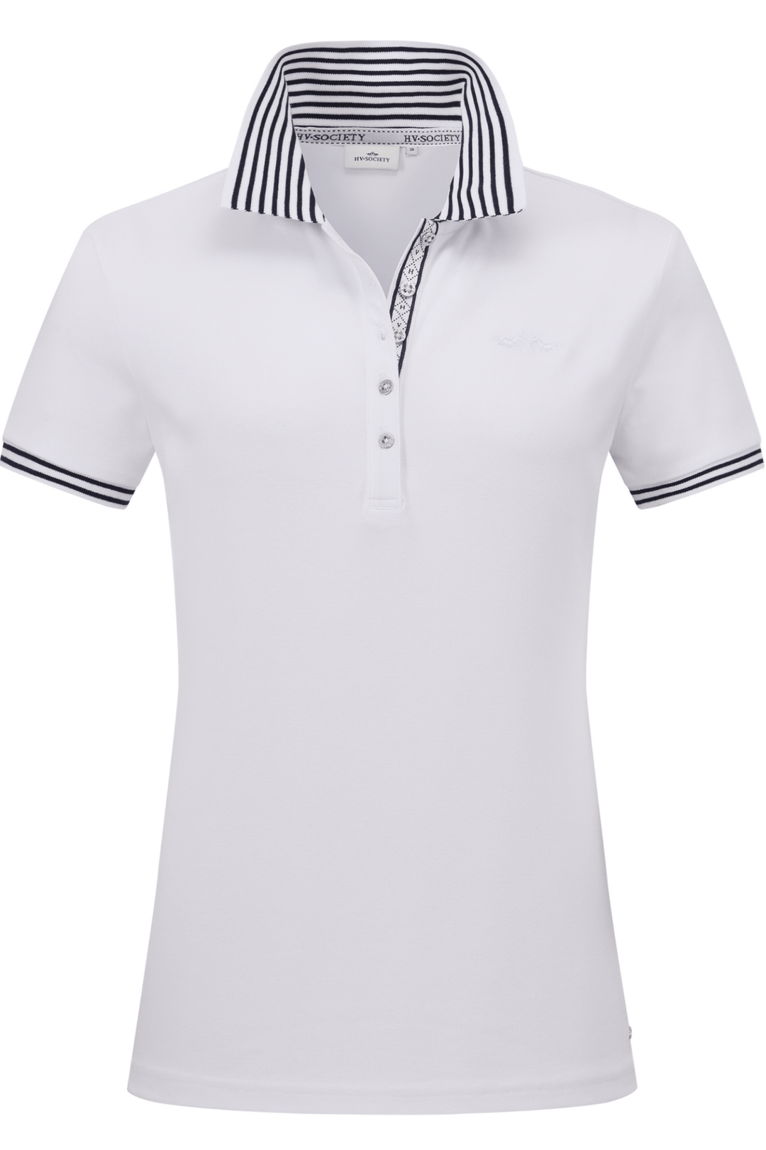 HV Society 0403103704 Poloshirt HVSRachel White - Dotique
