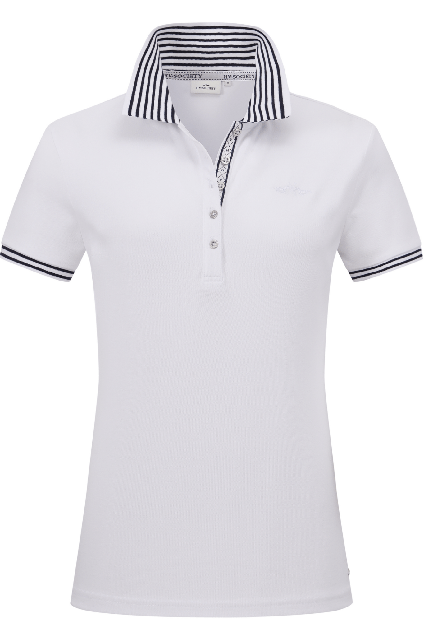 HV Society 0403103704 Poloshirt HVSRachel White - Dotique