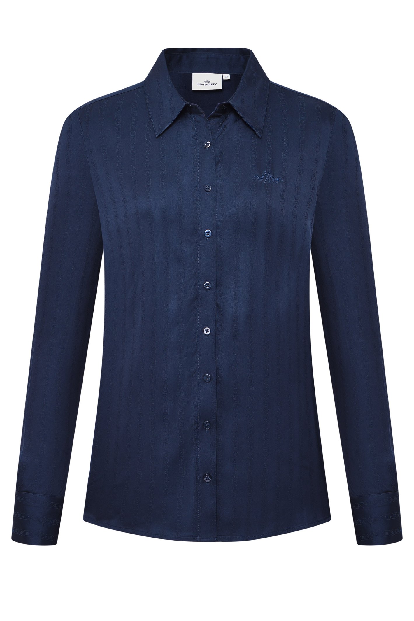HV Society Blouse HVSDanica Navy 0404103863