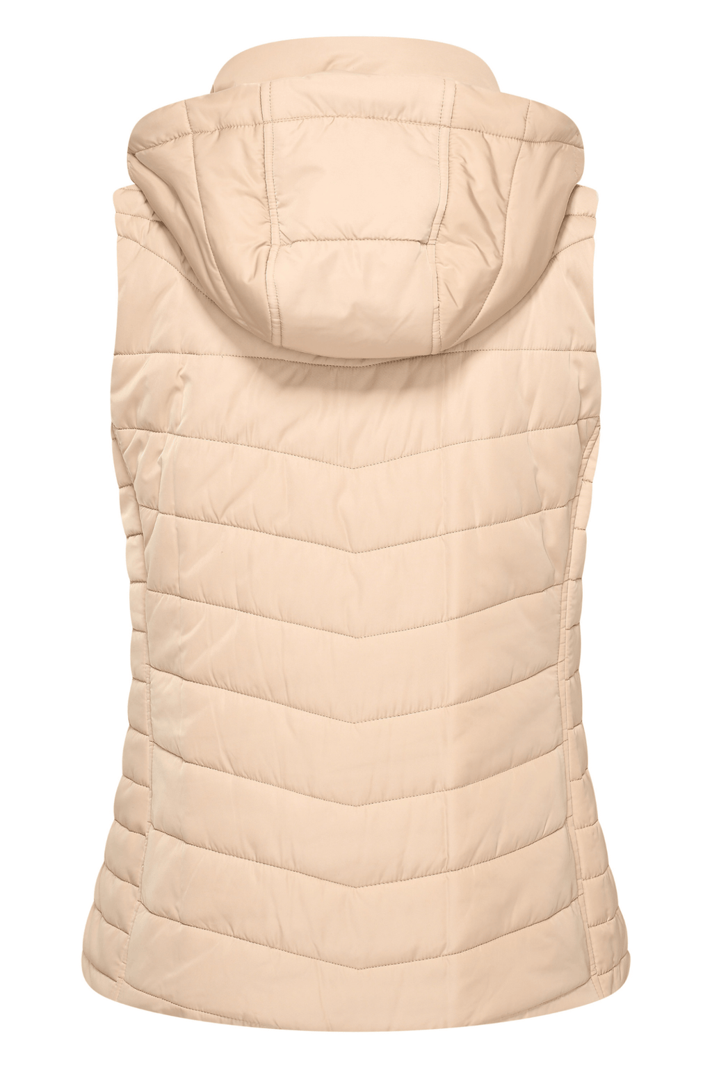 Neutral padded HV Society bodywarmer gilet with hood – Dotique

