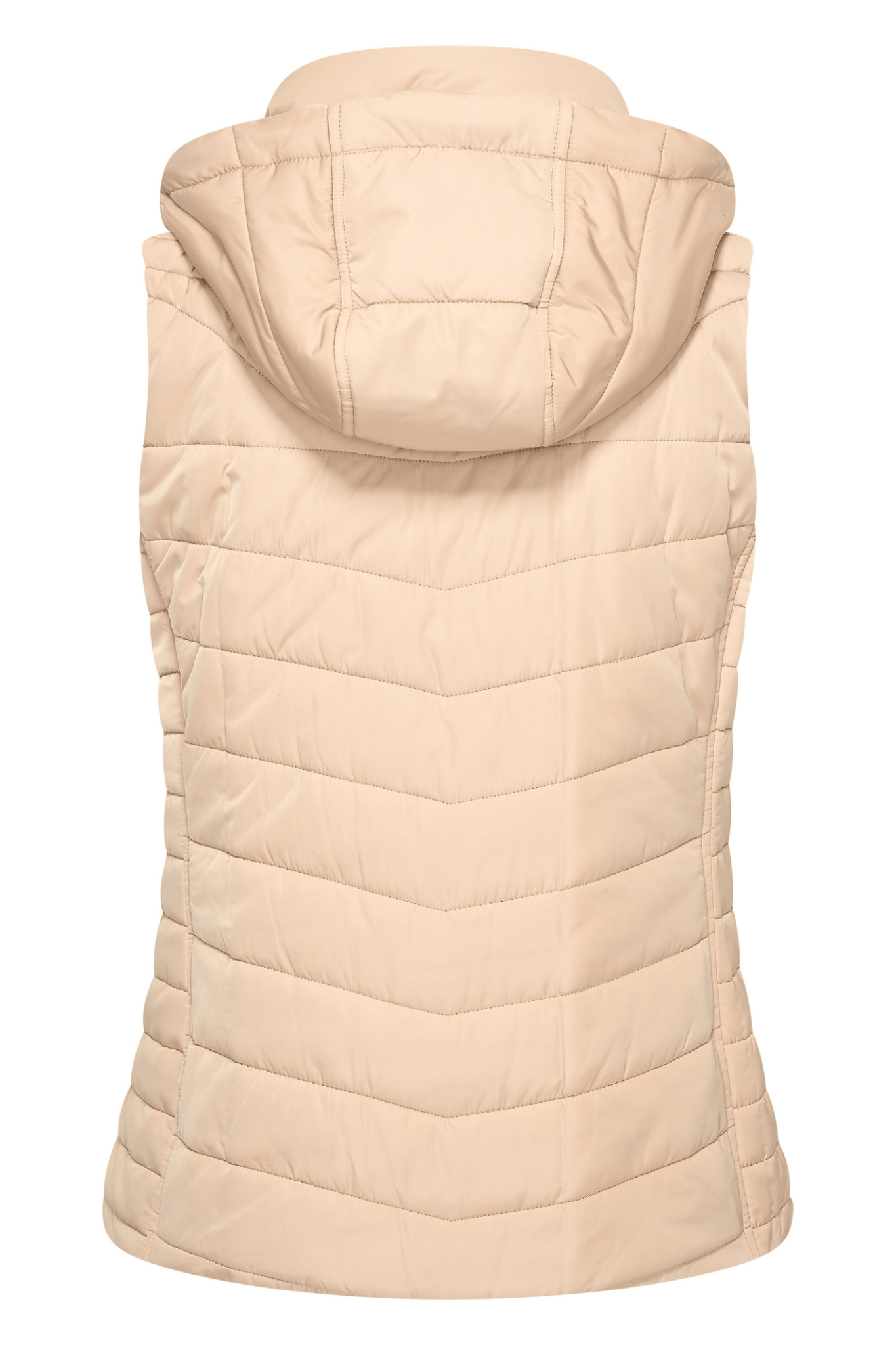Neutral padded HV Society bodywarmer gilet with hood – Dotique

