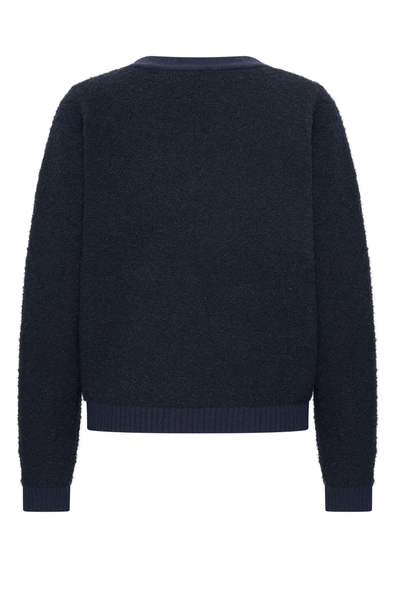 HV Society navy cardigan with gold buttons and pocket detail – Dotique