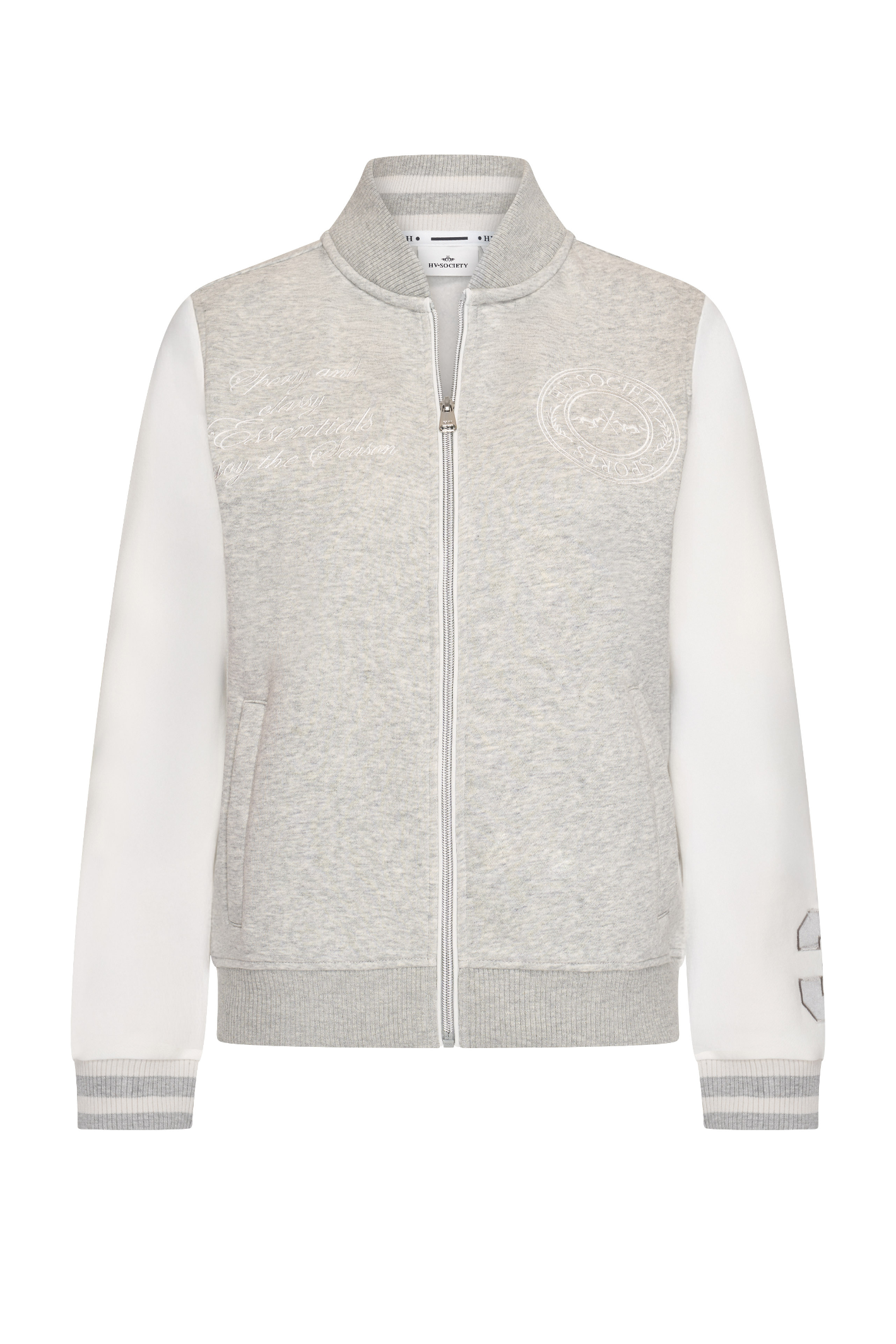 HV Society HVSKaylee Grey Cardigan front view, portrait 1420x2130, shop HV Society at Dotique for lightweight layers