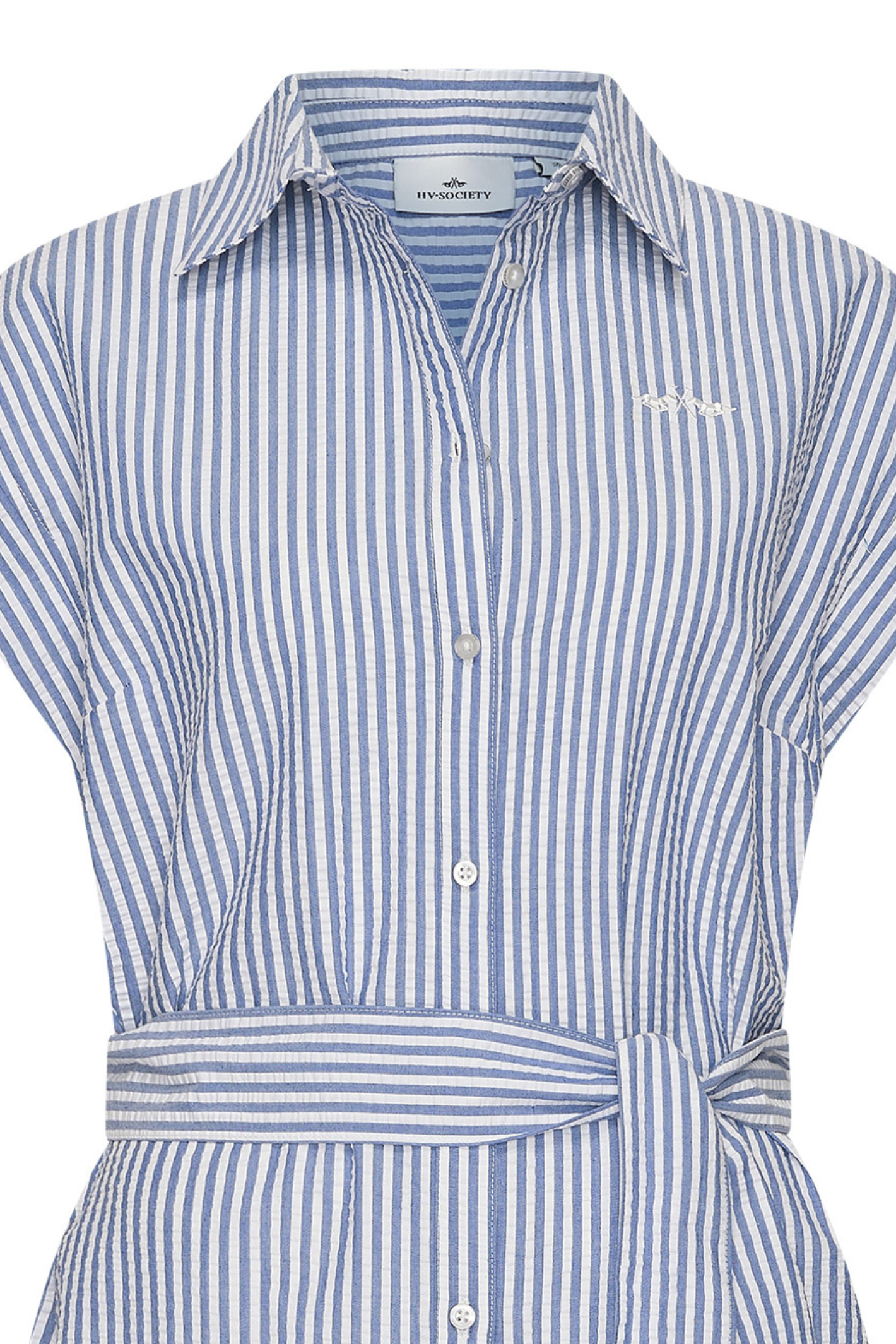 HV Society HVSStella Navy White Striped Dress