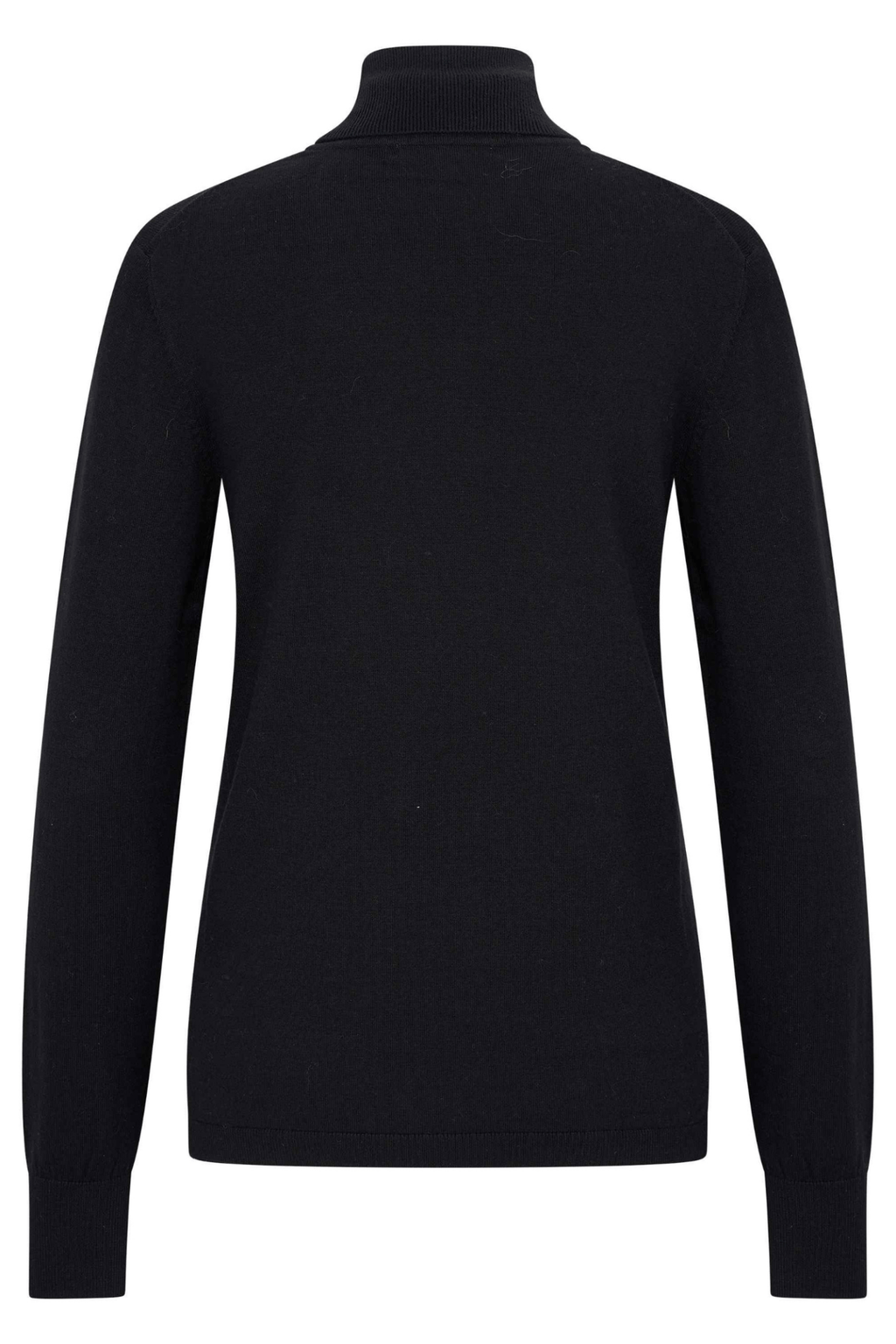 Black roll neck HV Society jumper with button cuffs – Dotique

