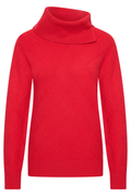 Red HV Society jumper with asymmetric roll neck – Dotique


