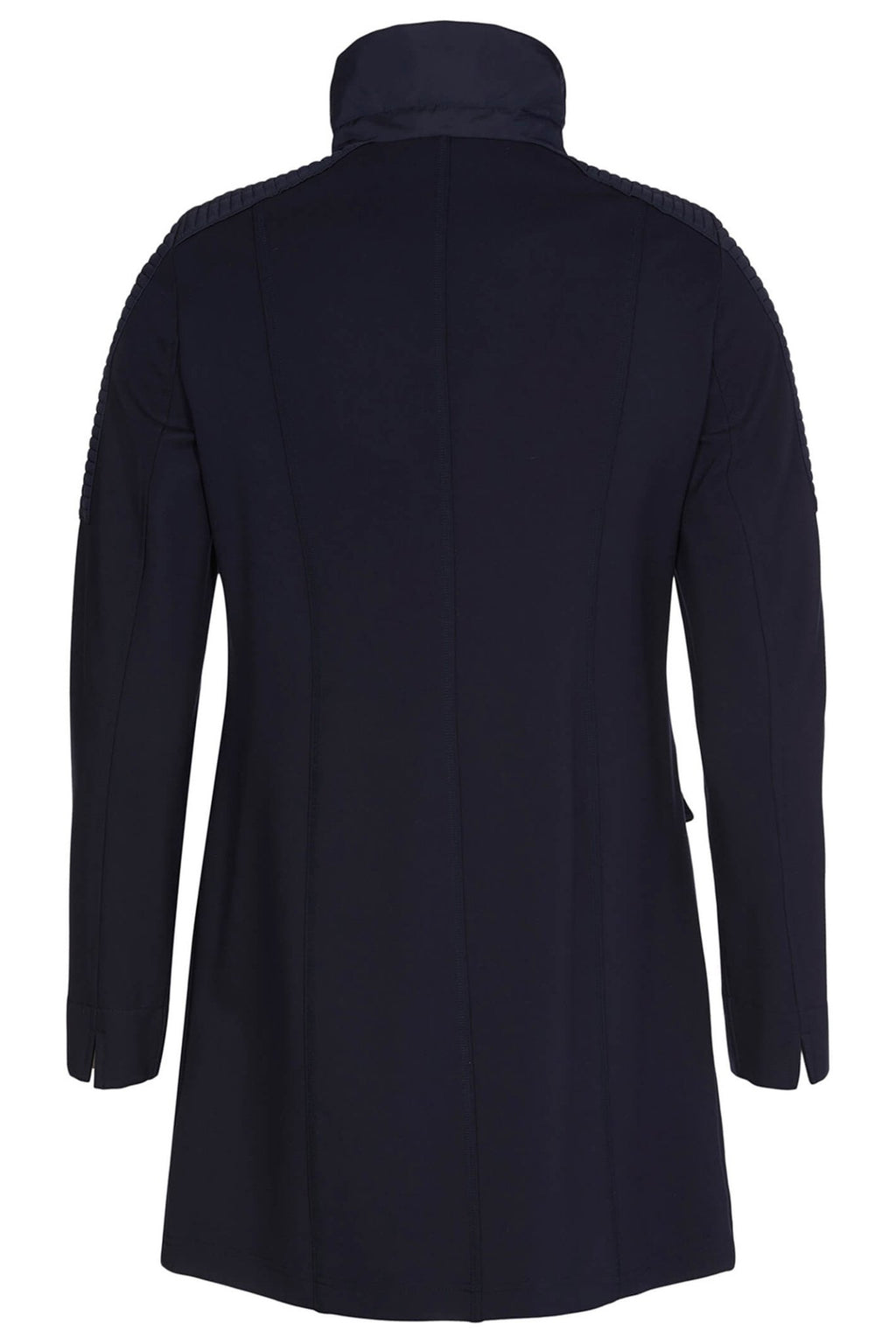 I'cona 67004-60012-690 Navy Padded Detail Zip Front Jacket - Dotique