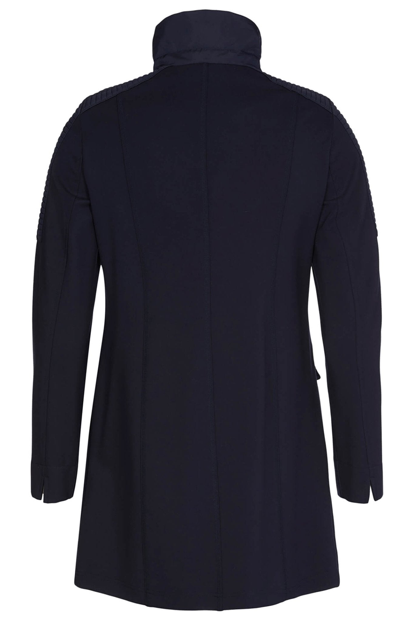 I'cona 67004-60012-690 Navy Padded Detail Zip Front Jacket - Dotique