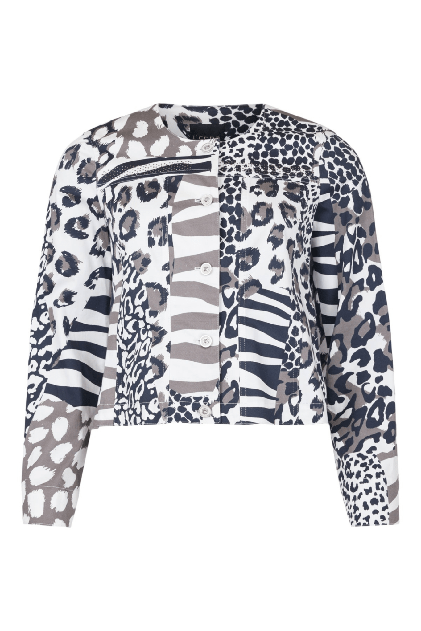 I'CONA 67339-60311-0 Multi Animal Print Jacket (52cm)