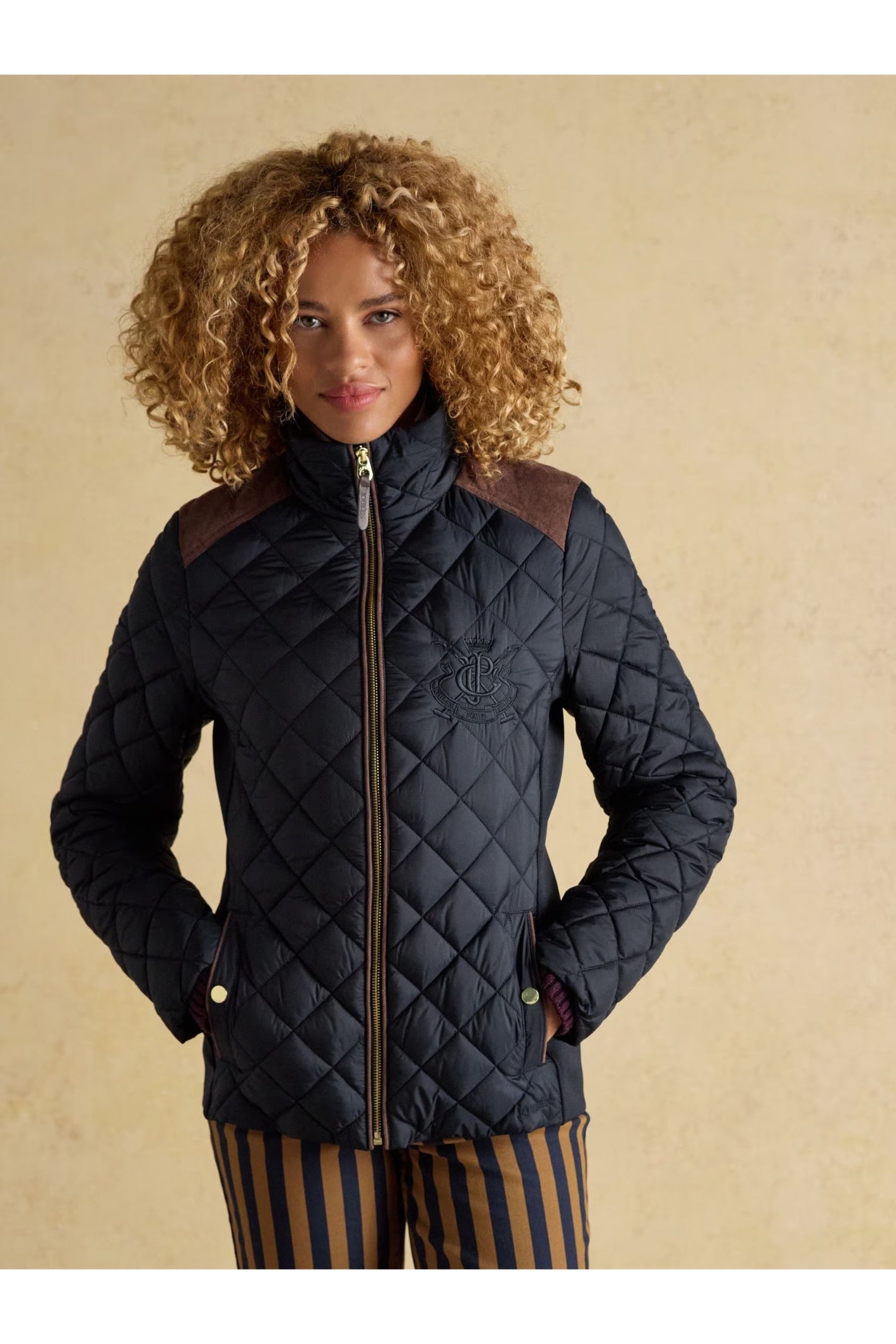 Joules Braemar Luxe Navy Blue Coat