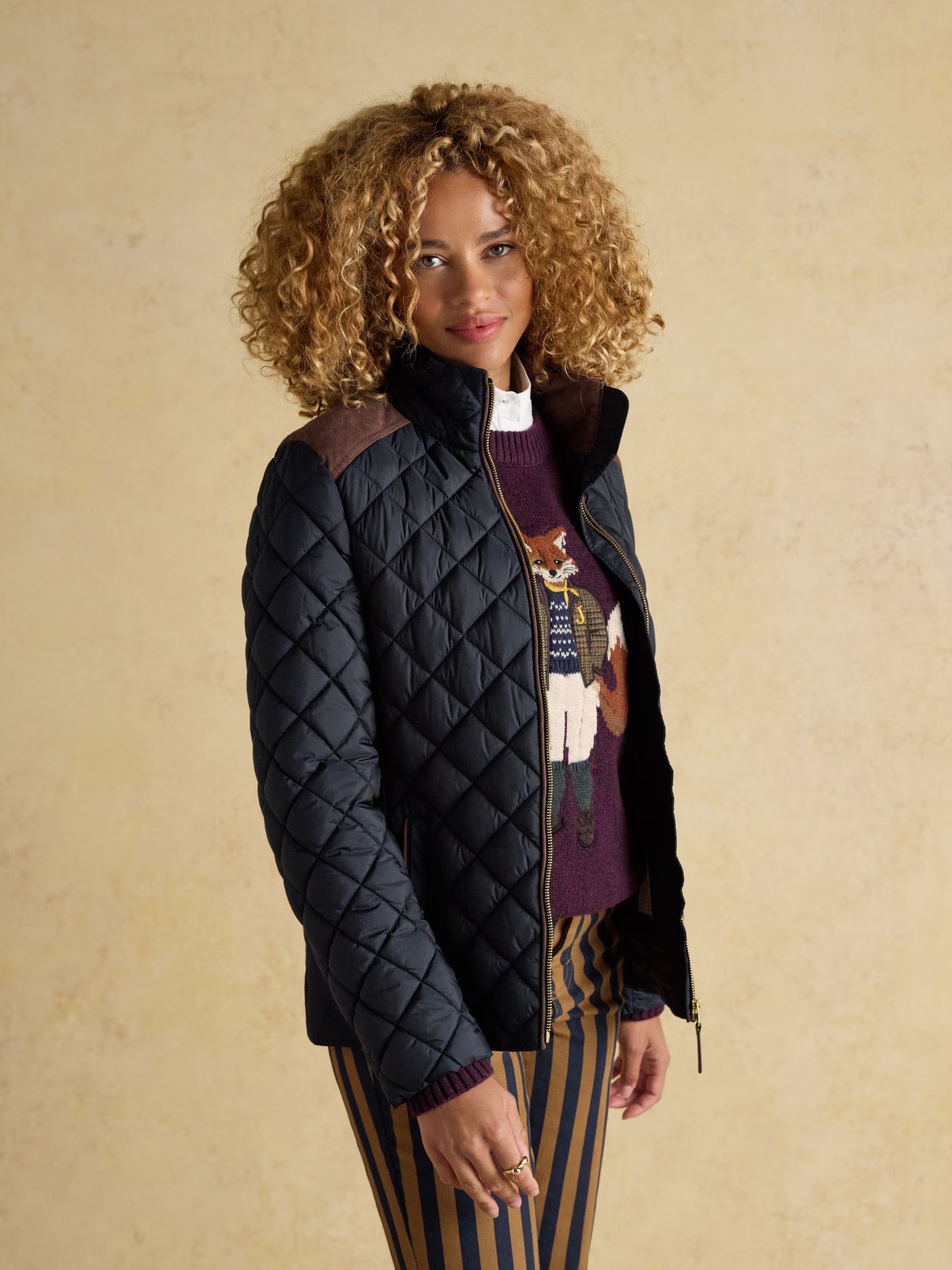 Joules Braemar Luxe Navy Blue Coat