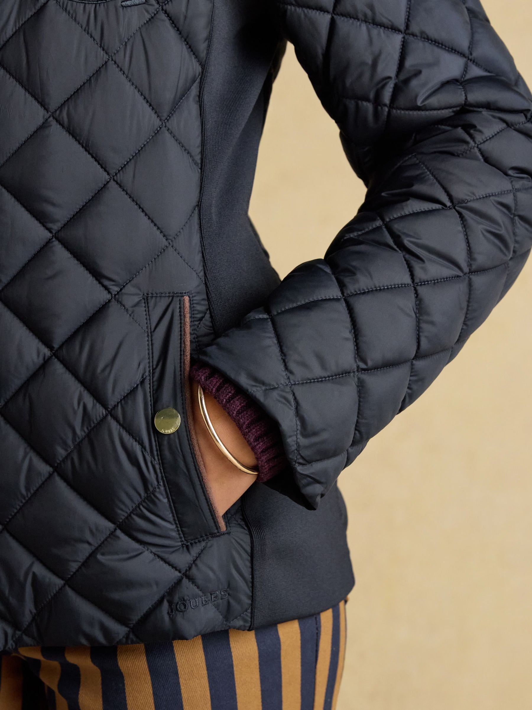 Joules Braemar Luxe Navy Blue Coat