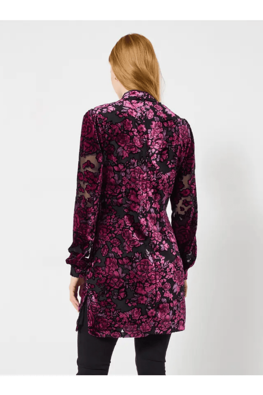 joe-browns-daring-devore-tunic-dress-purple 1