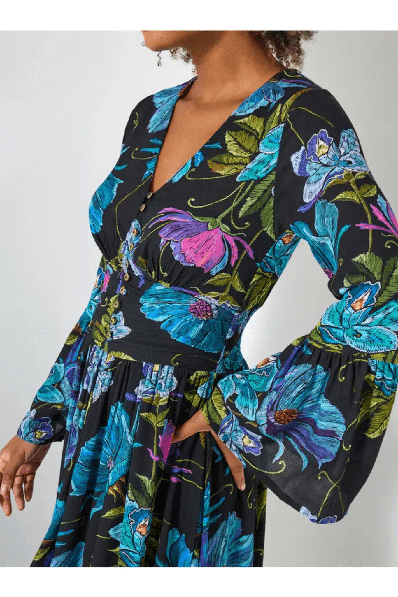 joe-browns-iris-florals-boho-maxi-dress-black 1