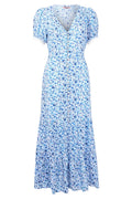 Joe Browns WF185A Blue Belle Floral Maxi Dress Blue - Dotique