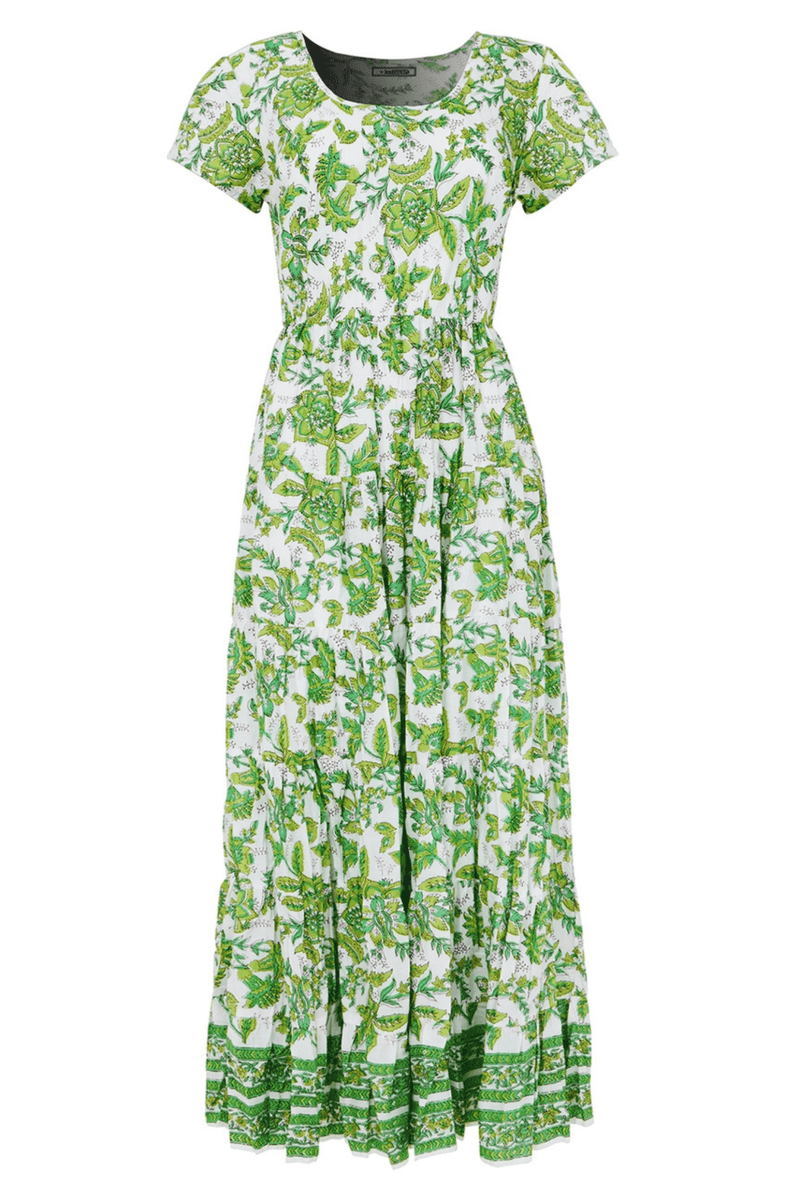 Joe Browns WF186A Hannah Green Floral Crinkle Cotton Maxi Dress Dotique Joe Browns WF186A Hannah Green Floral Crinkle Cotton Maxi Dress Dotique