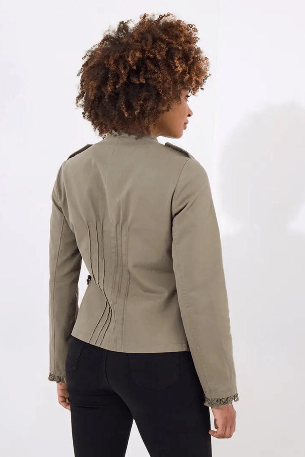Joe Browns Marcie Cotton Military Jacket in Khaki – Dotique womenswear

