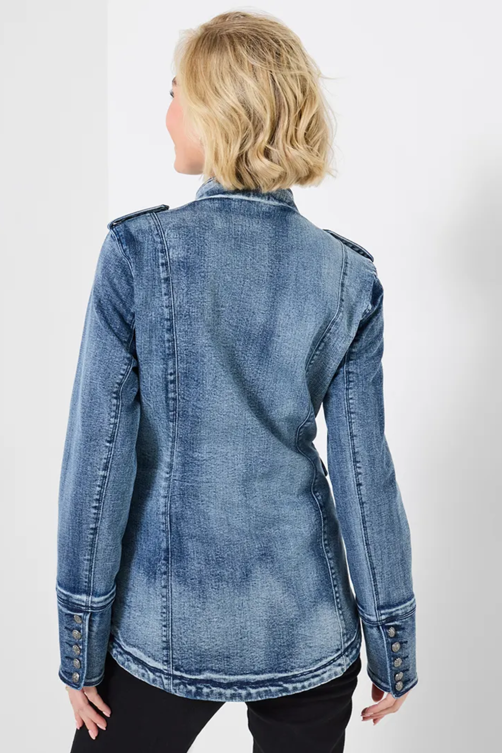 Joe Browns WJ776A Whimsical Wonders Denim Jacket Blue by Joe Browns, shop Joe Browns at Dotique for stylish denim fashion.