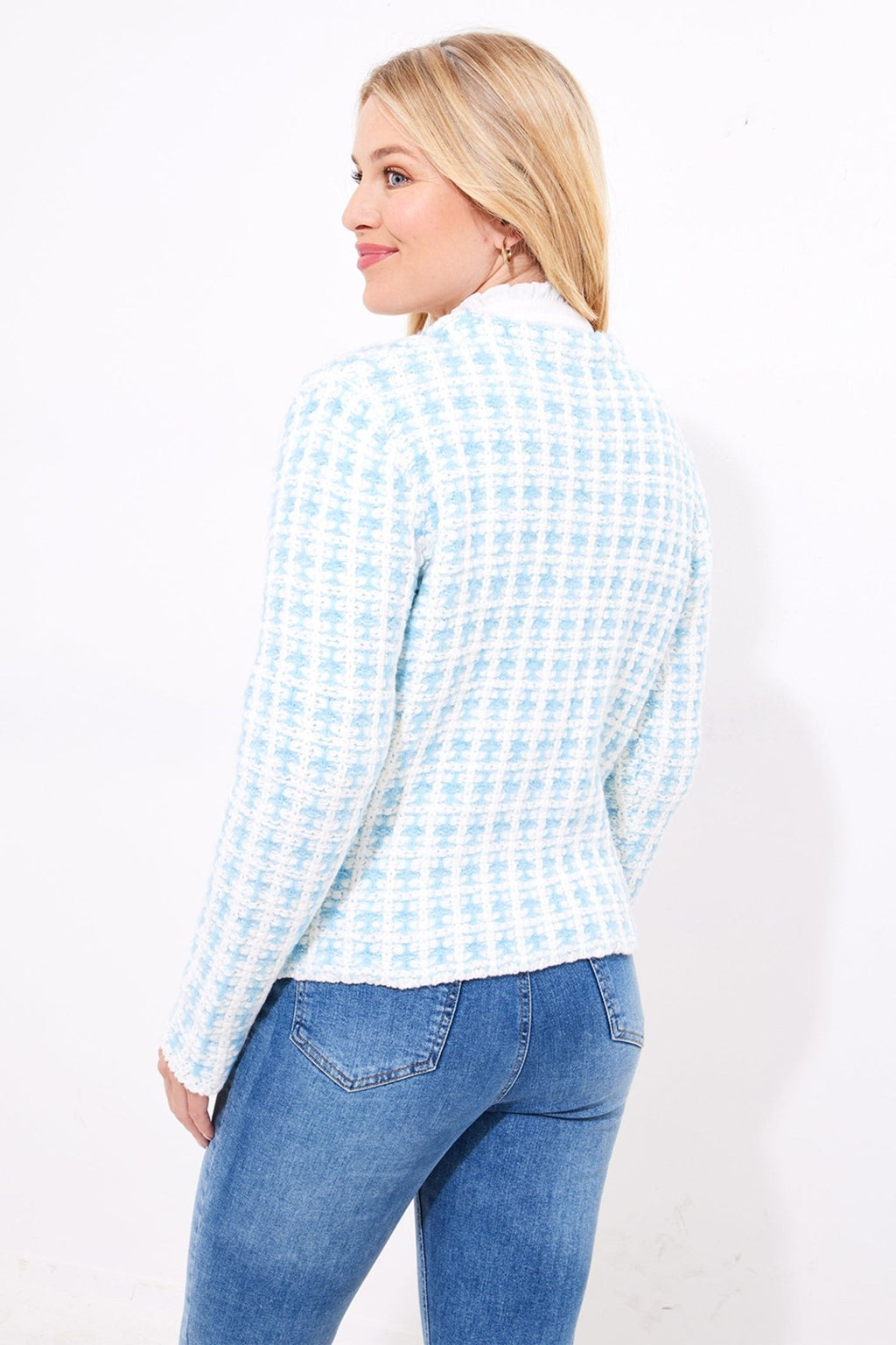 Joe Browns WK798A Celine Knitted Cardigan Blue - Dotique