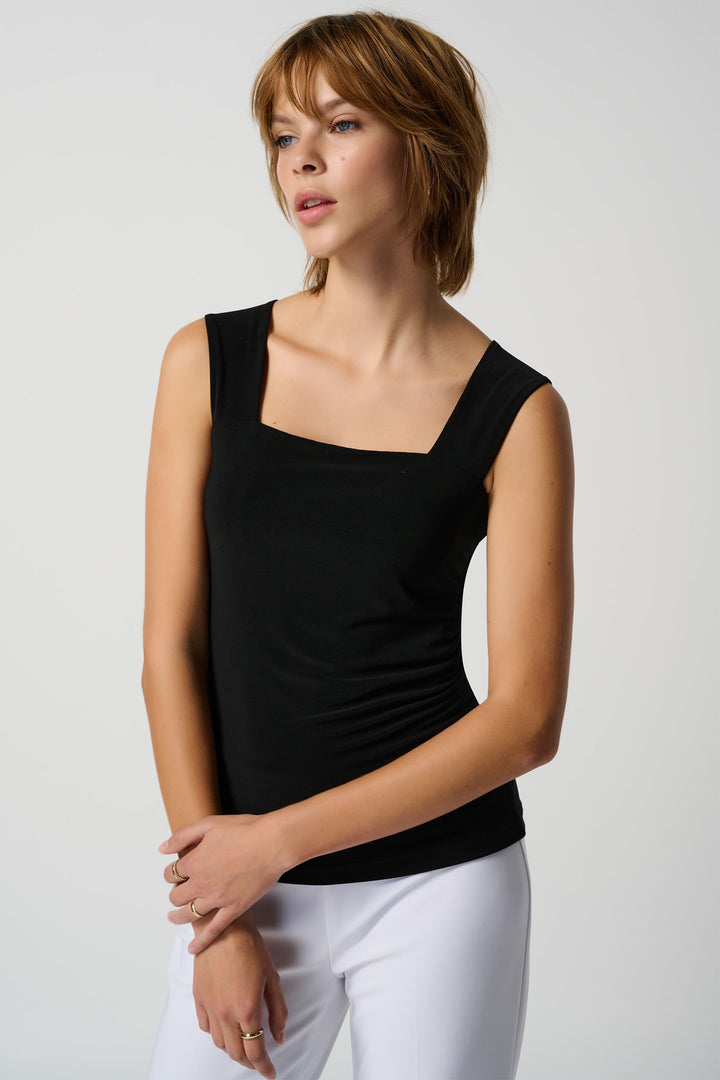 Joseph Ribkoff 143132 Black (11) Classic Square Neck Cami - Dotique