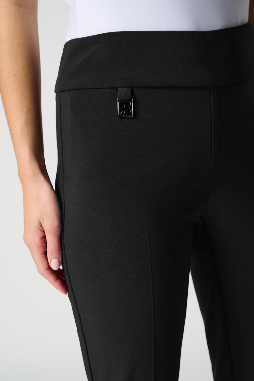 Joseph Ribkoff 144092 Black Classic Tailored Slim Fit Trousers - Dotique